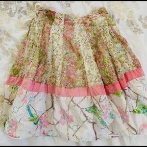Jigsaw Junior floral pattern skirt sz. 8-9 years, adjustable waist